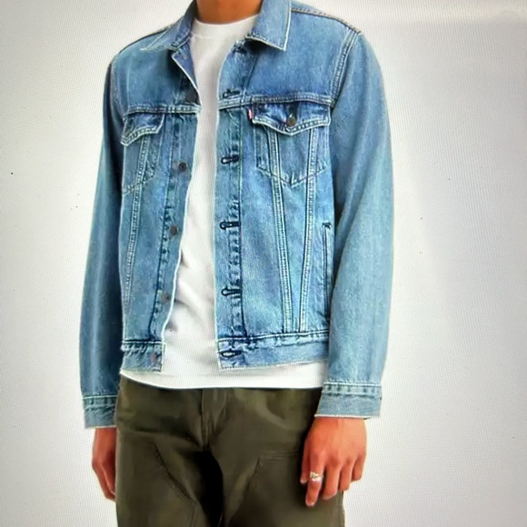 VINTAGE LEVIS STRAUSS SIGNATURE BRAND TRUCKER JACKET IN GREAT CONDITION.SZ MED - Picture 5 of 5